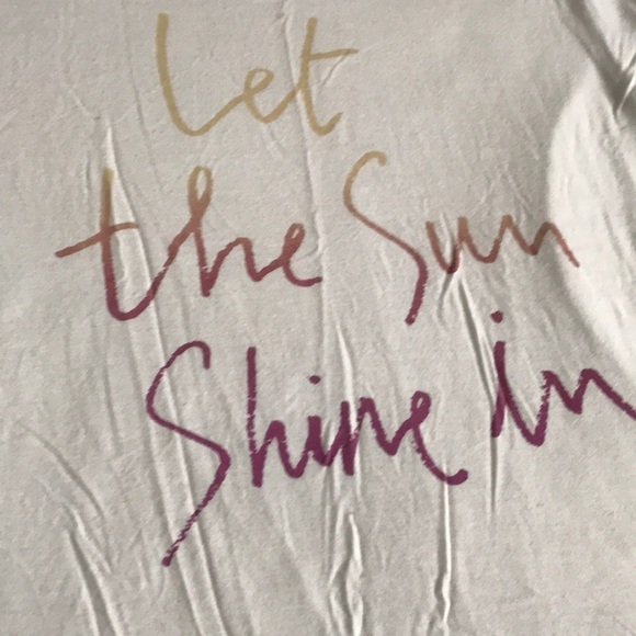 Chrldr Light White Graphic Tee Summer - Picture 2 of 3